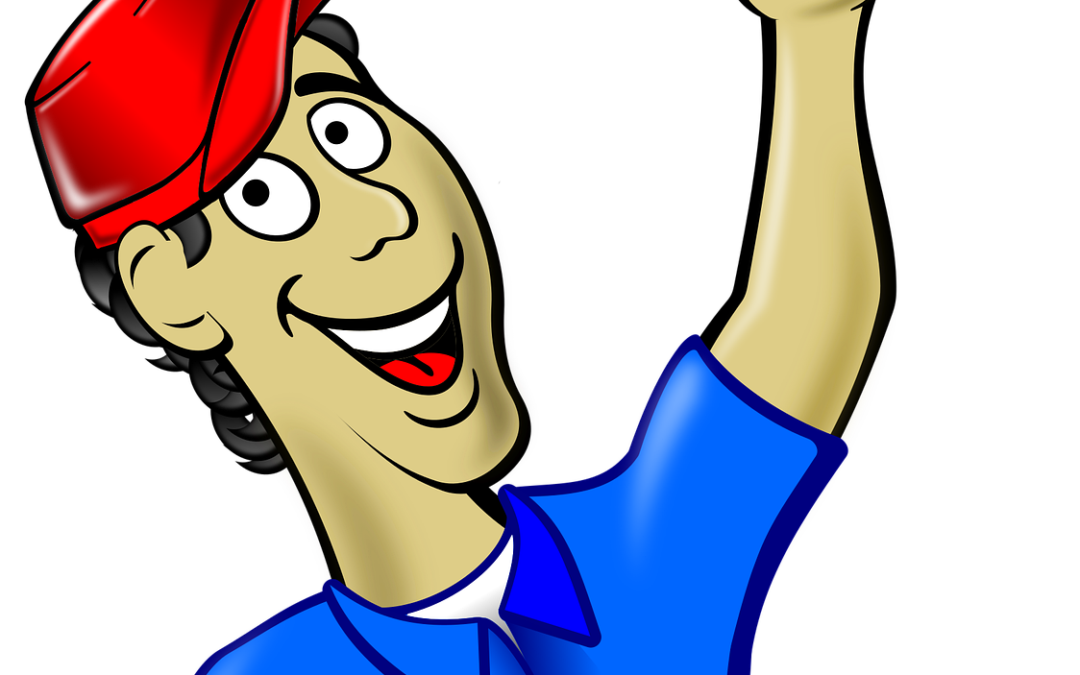 Illustration of a licensed plumber holding a wrench